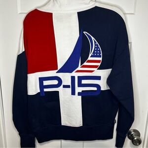 Polo Ralph Lauren P-15 USA SAILING TEAM 1/4 ZIP Pullover Size Small Flaw*